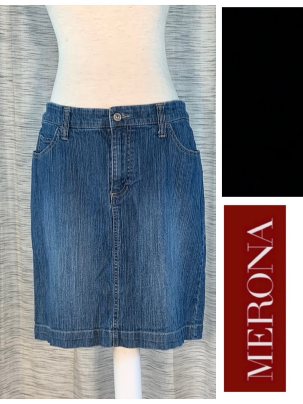 Merona Classic Blue Jean Skirt.